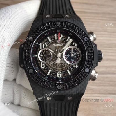 AB Factory Superclone Hublot Unico Big Bang Swiss 7750 Watch Diamond-set